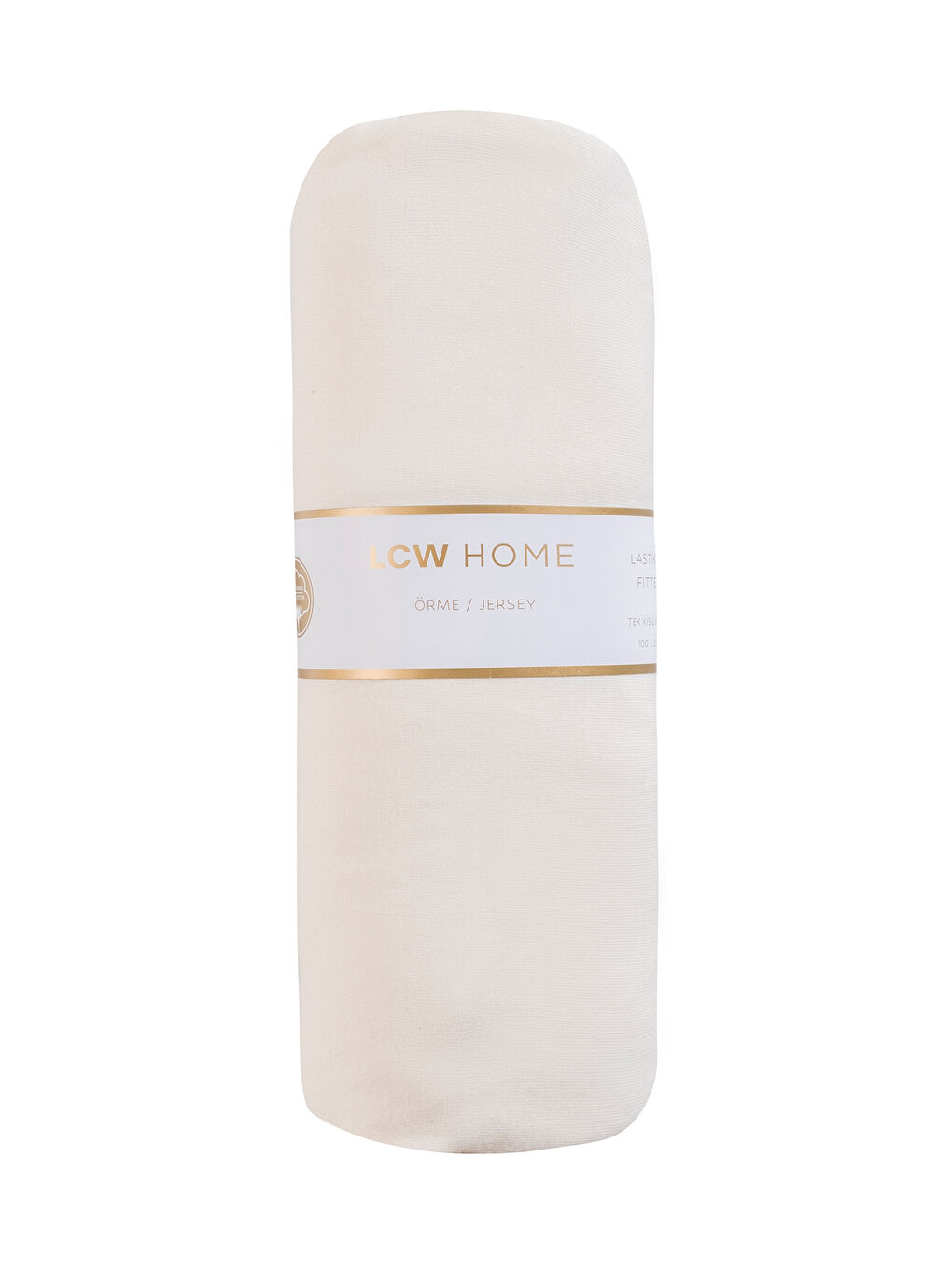 Ekru Tek Kişilik Lastikli Çarşaf-4