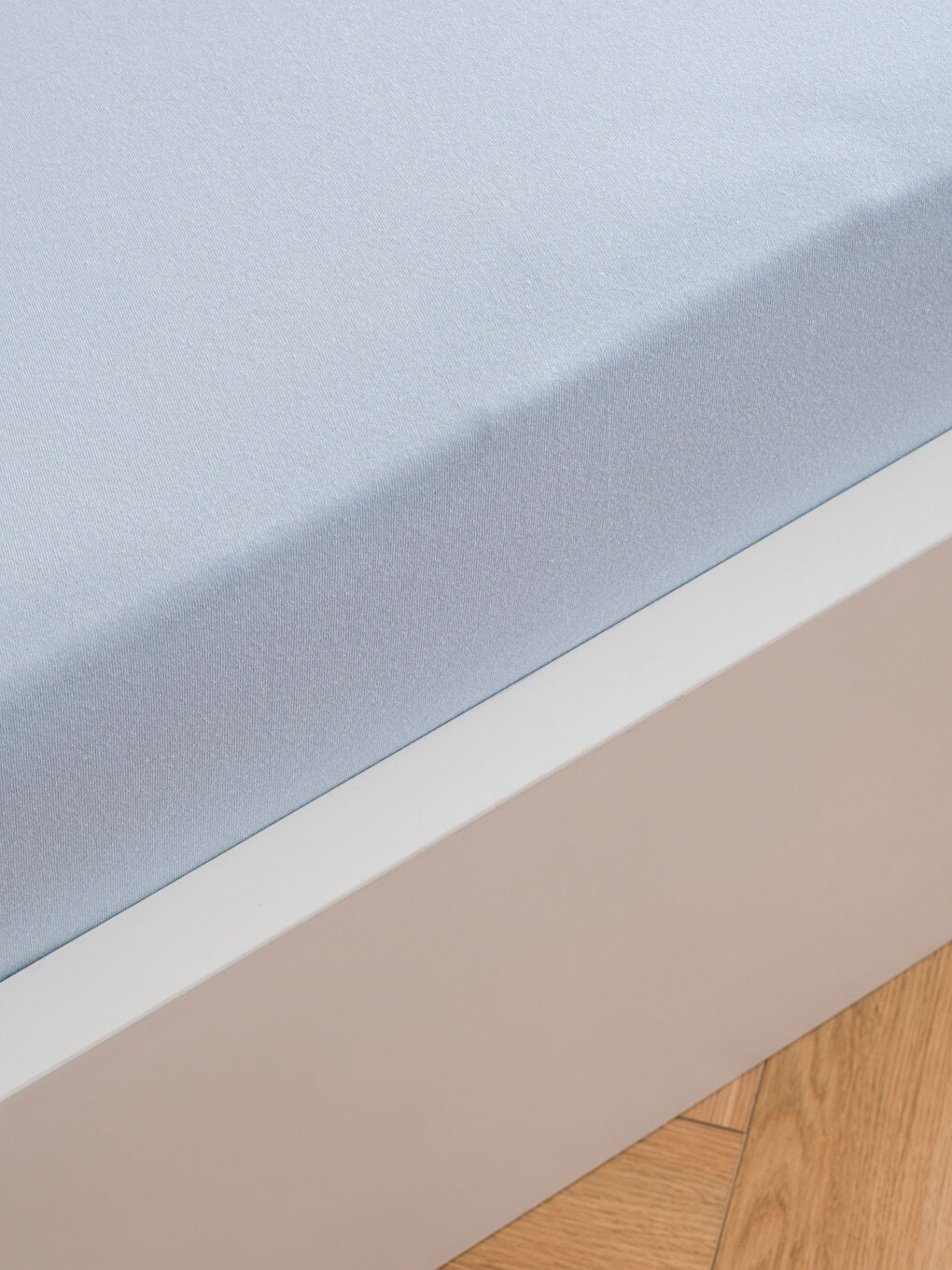 Mavi Tek Kişilik Lastikli Çarşaf-1