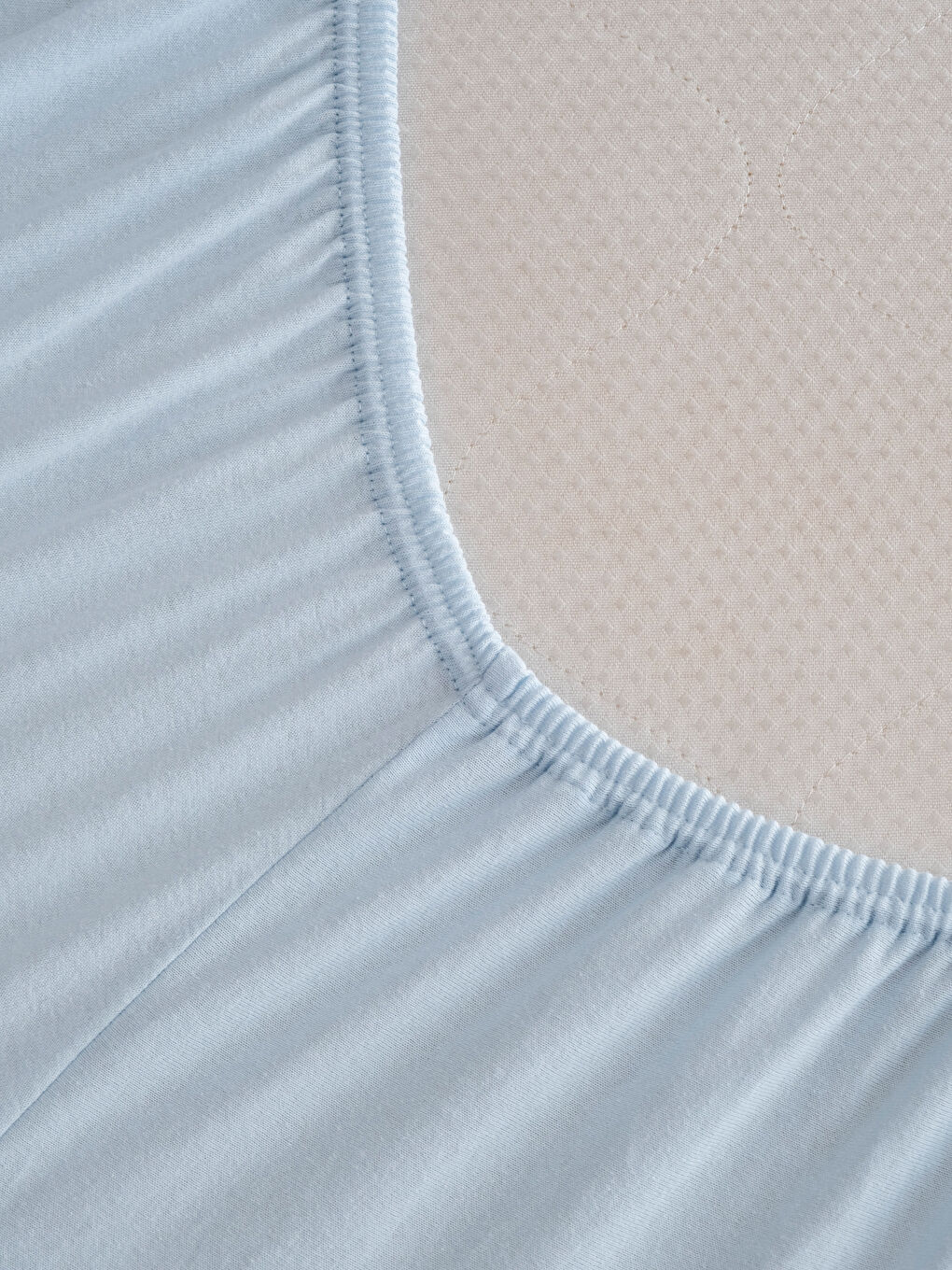 Mavi Tek Kişilik Lastikli Çarşaf-3