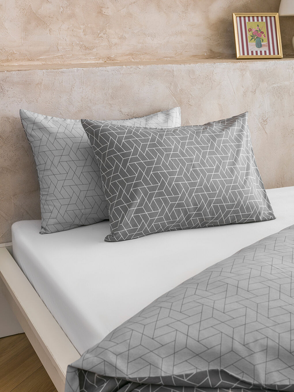 Geometrik Desenli Çift Kişilik Nevresim Seti-2