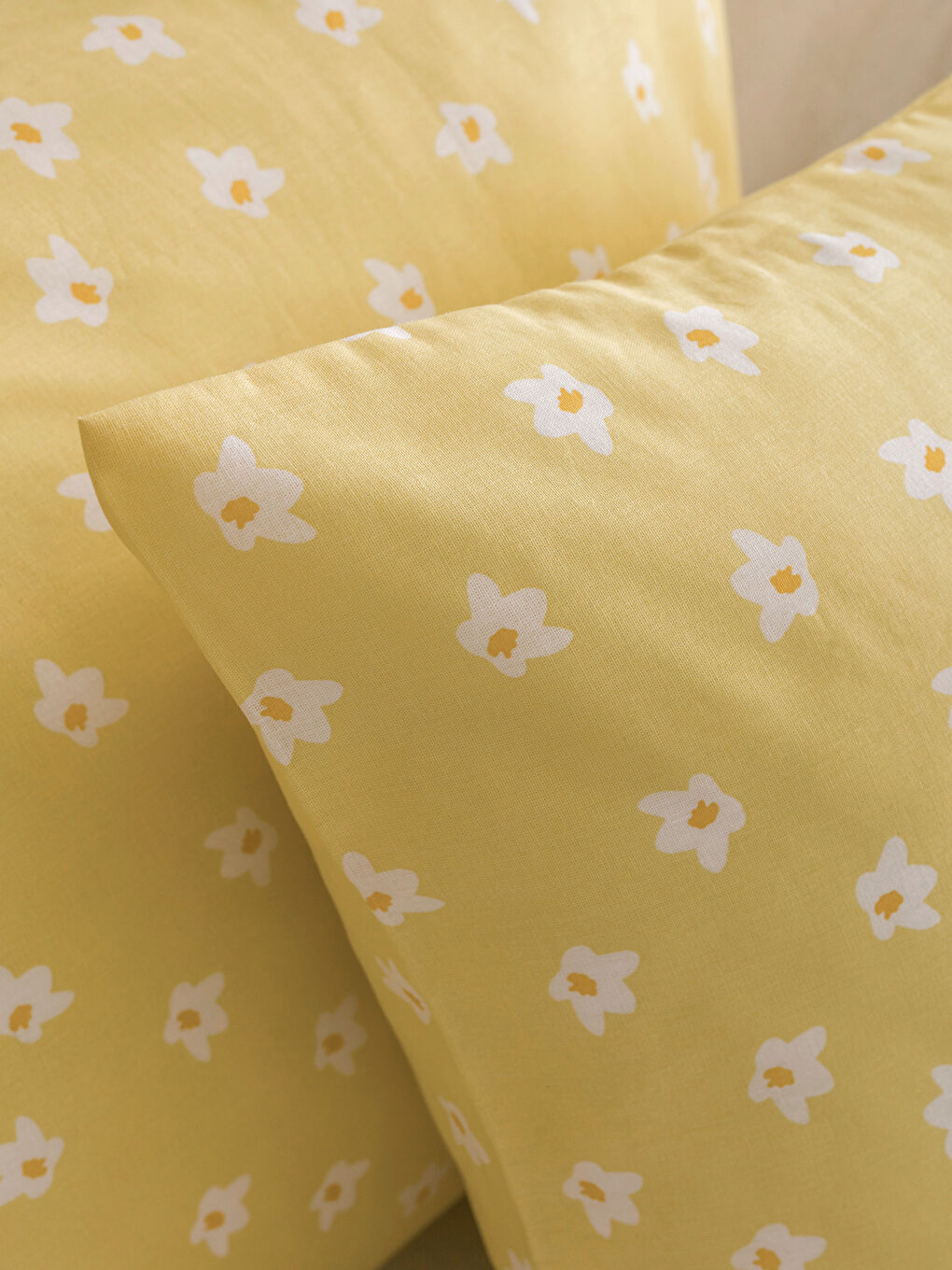 Karışık Puantiye Desenli Pamuklu Yastık Kılıfı 2'li 50x70 cm-2