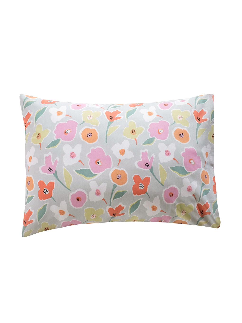 Karışık Çiçek Desenli Yastık Kılıfı 2'li 50x70 cm-4