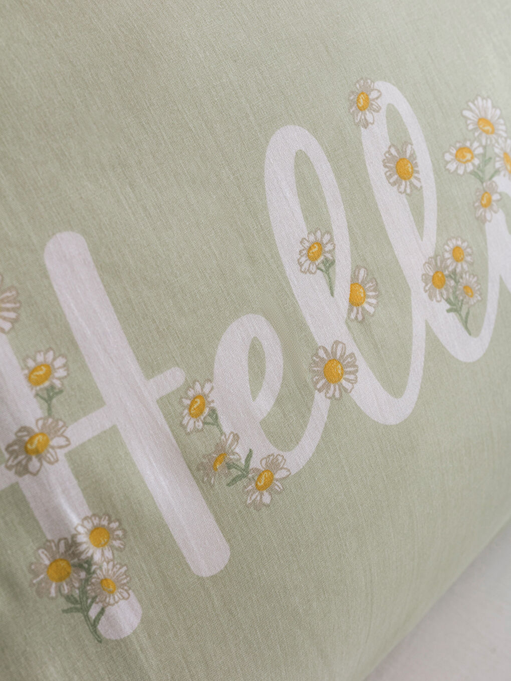 Yeşil Baskılı Yastık Kılıfı 2'li 50x70 cm-2