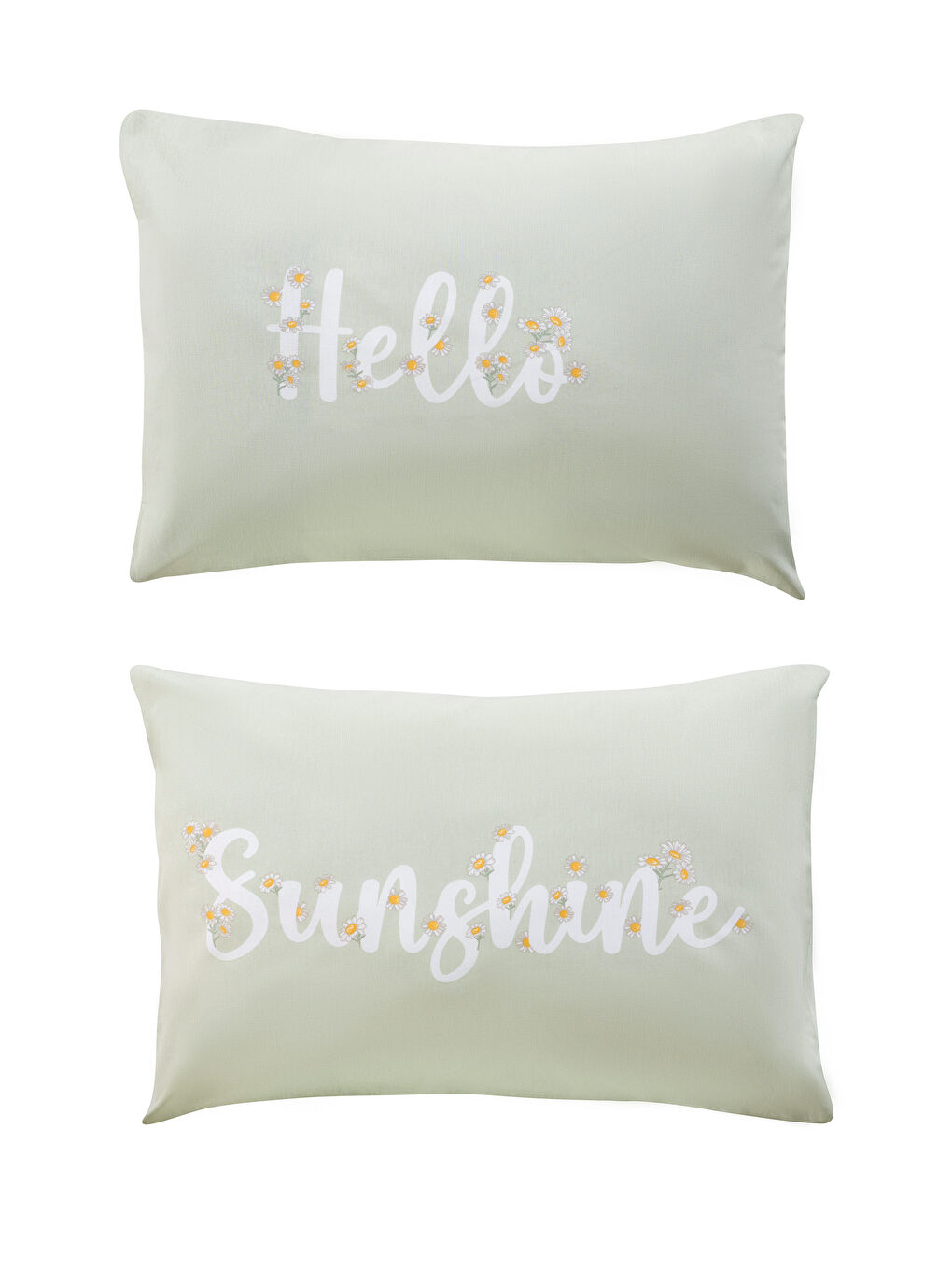 Yeşil Baskılı Yastık Kılıfı 2'li 50x70 cm-4