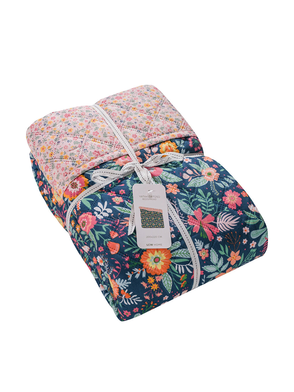 Karışık Desenli Çift Kişilik Yatak Örtüsü 200x220 Cm-4