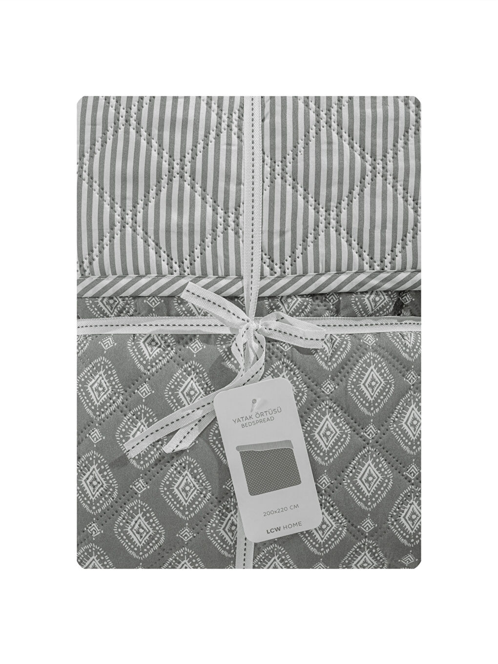 Karışık Kapitone Desenli Çift Kişilik Yatak Örtüsü-4