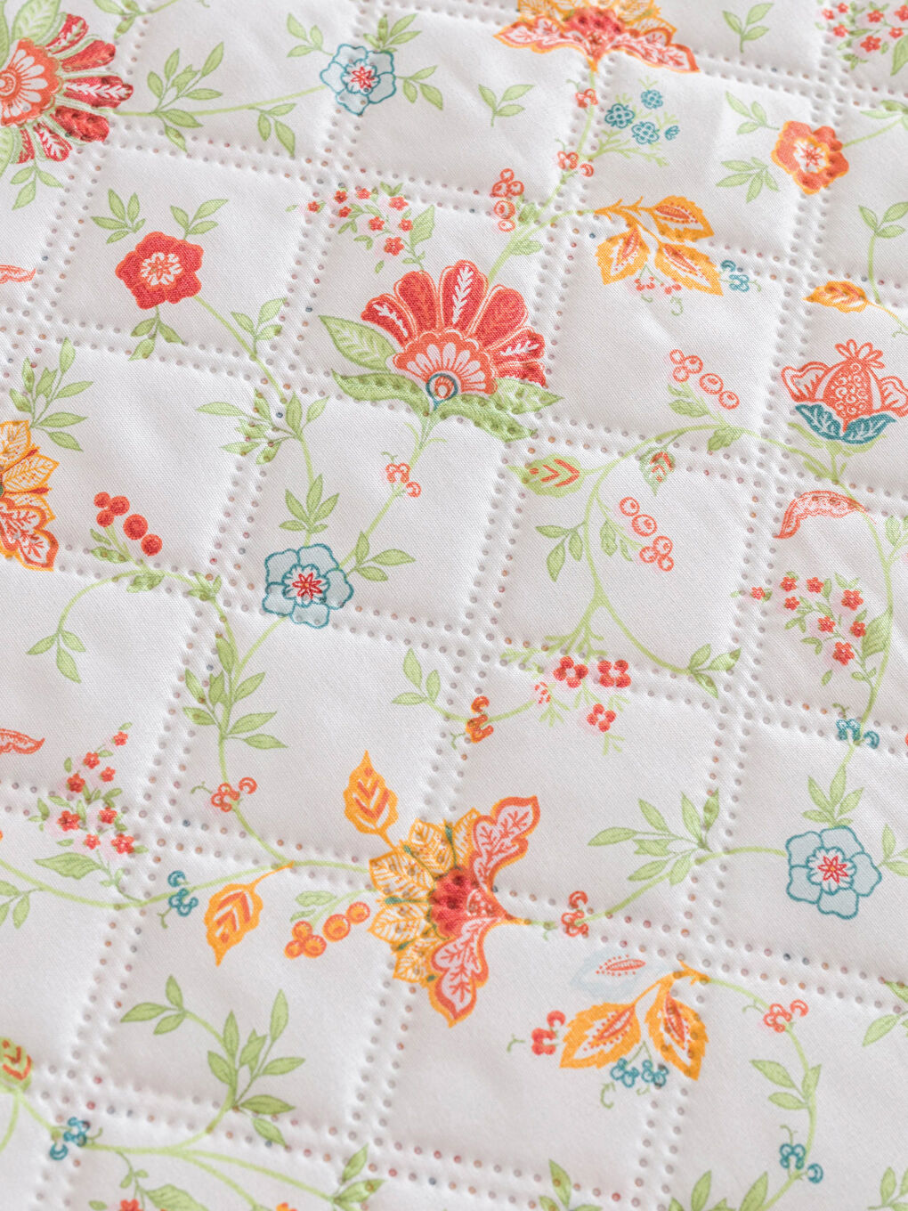 Karışık Çiçek Desenli Çift Kişilik Yatak Örtüsü 200x220 cm-2