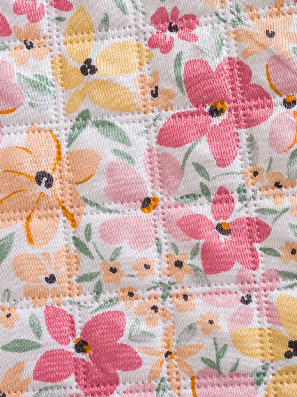 Karışık Çiçek Desenli Çift Kişilik Yatak Örtüsü -2