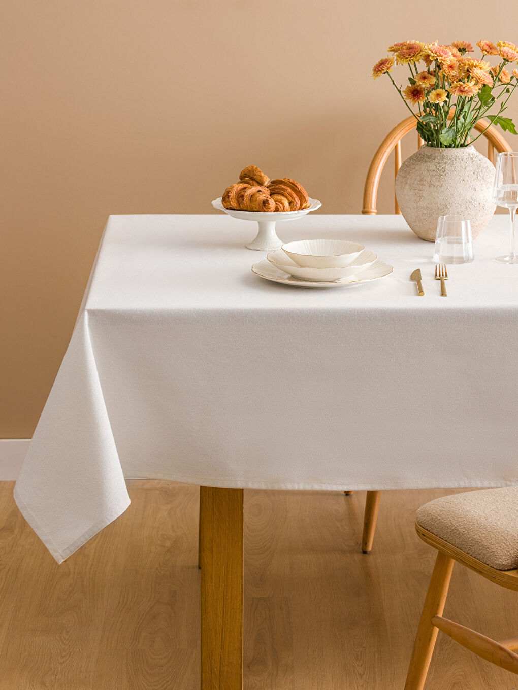 Gri Basic Masa Örtüsü 150x250 cm-1