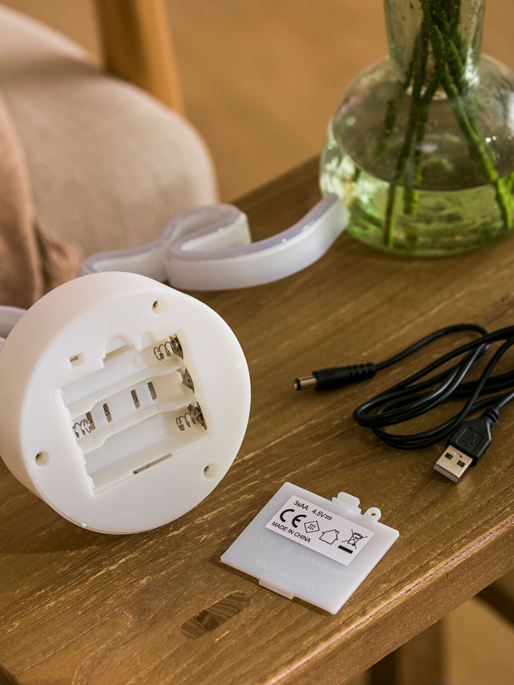 Pembe Love Yazı Figürlü Dekoratif Işık 28 cm-3