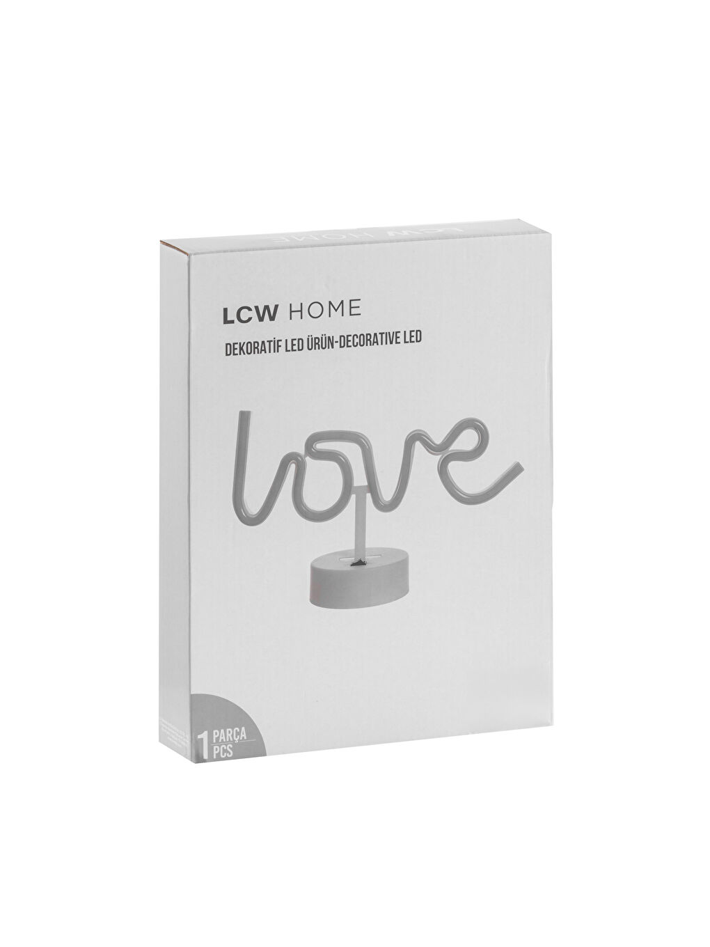 Pembe Love Yazı Figürlü Dekoratif Işık 28 cm-5
