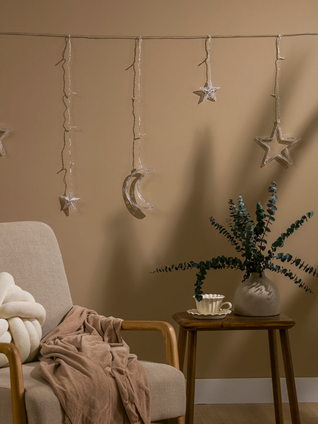 Sarı Işıklı Dekoratif Ramazan Süsü Led -1