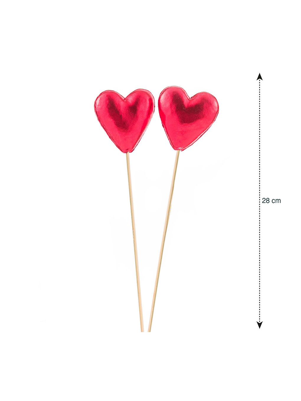 Karışık Kalp Figürlü Dekoratif Obje 2'li-3