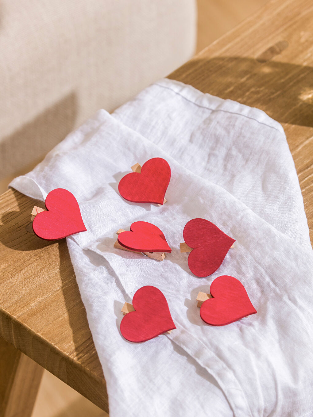 Karışık Kalp Figürlü Mandal 6'lı-1