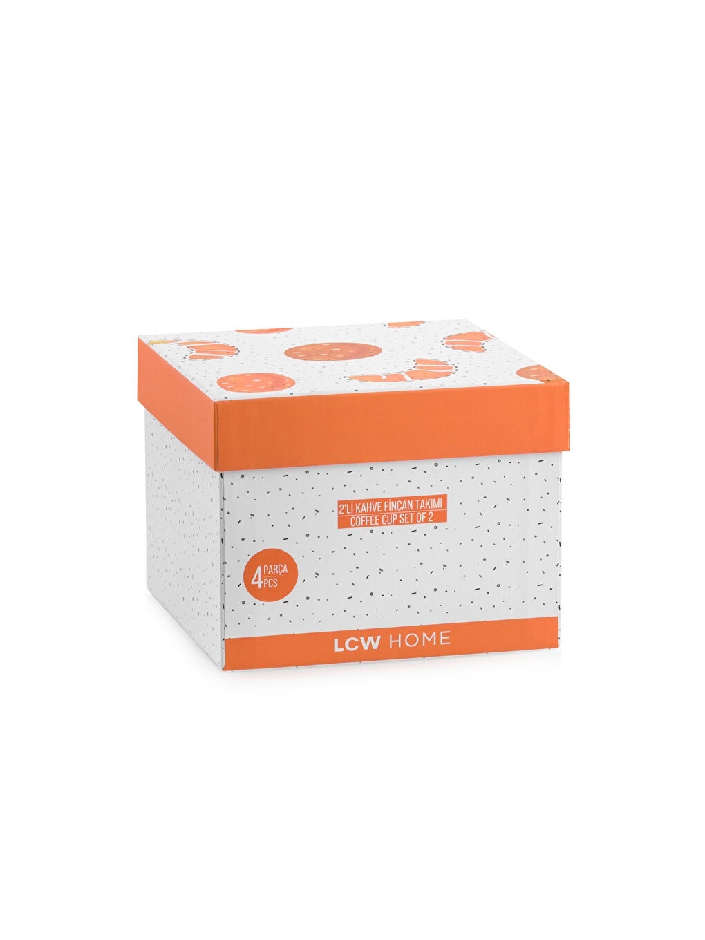 Karışık Baskılı 2 Kişilik Porselen Kahve Fincan Takımı 90 ml-3