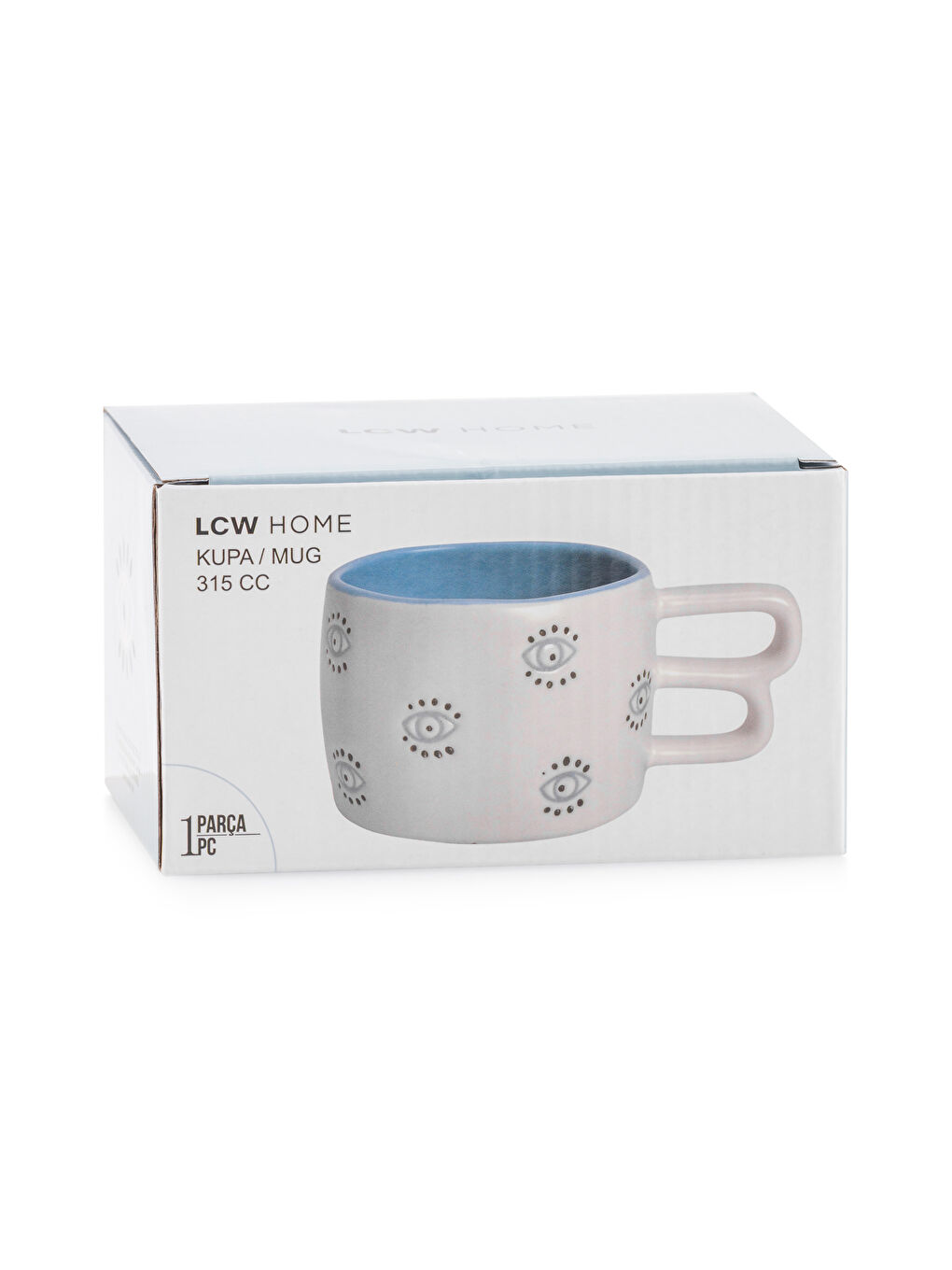 Mavi Göz Baskılı Seramik Kupa 315 ml-3