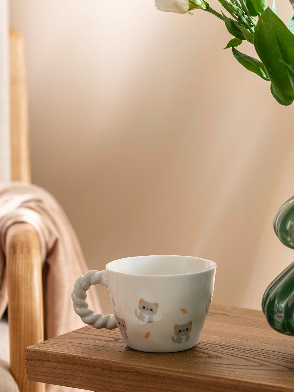 Karışık Kedi Baskılı Seramik Kupa 270 ml-1