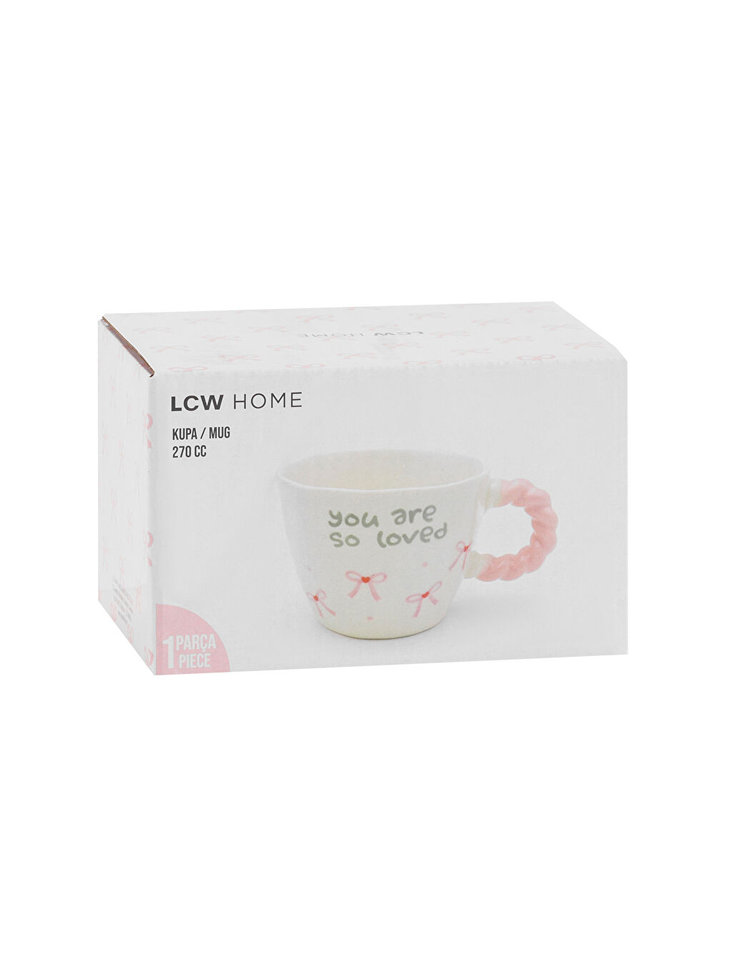 Karışık Fiyonk Baskılı Seramik Kupa 270 ml-3