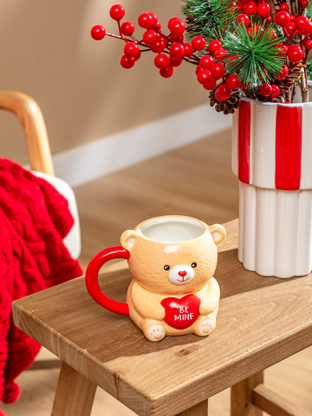 Karışık Ayı Figürlü Seramik Kupa 420 ml