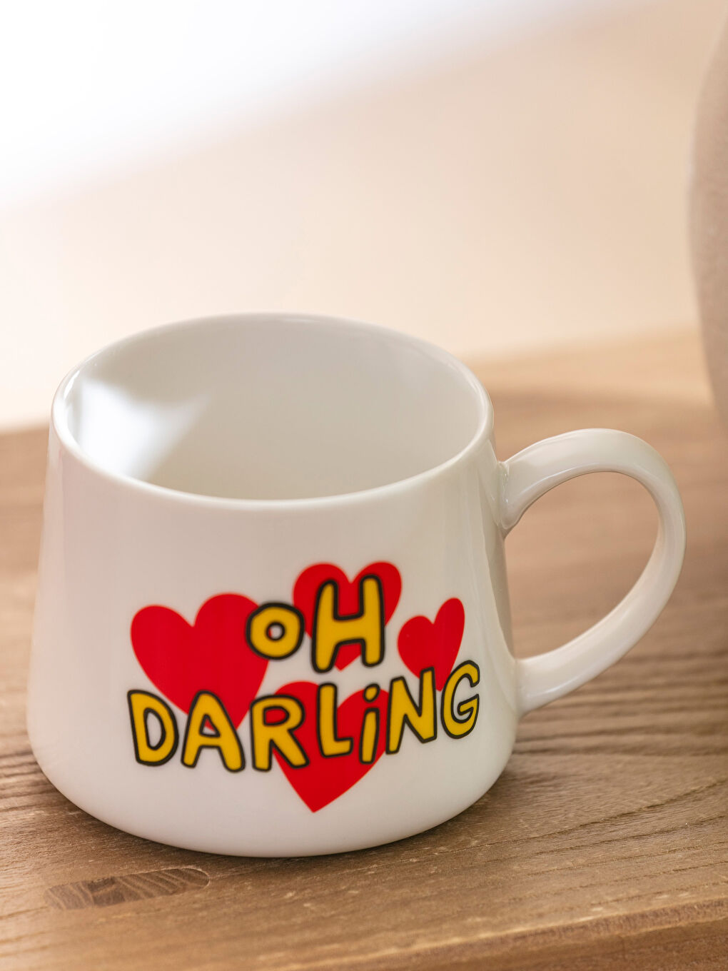 Karışık Yazı Baskılı Seramik Kupa 310 ml-2