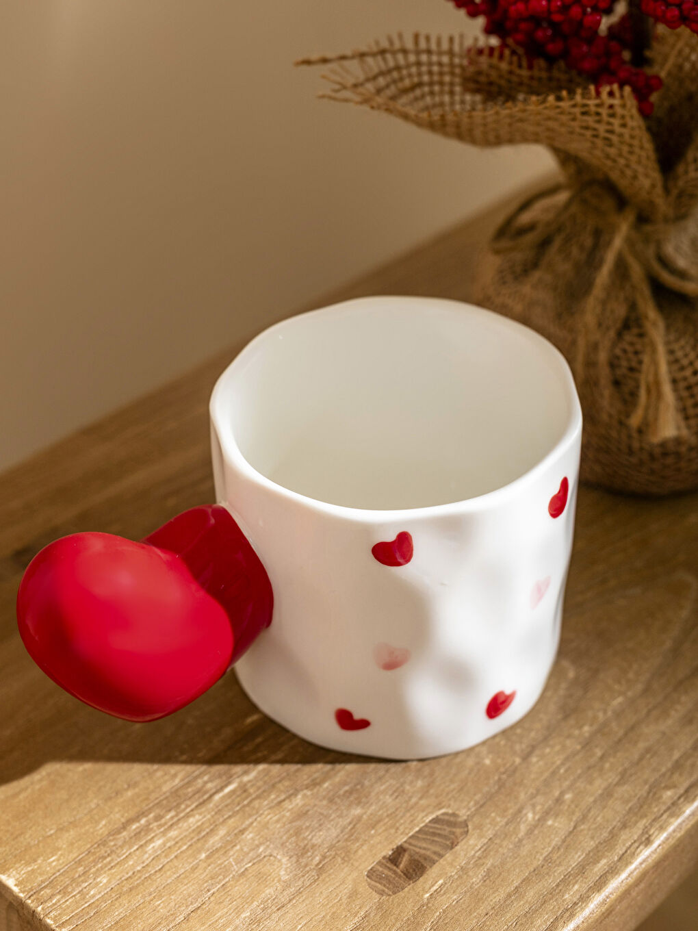 Karışık Kalp Baskılı Porselen Kupa 360 ml-2