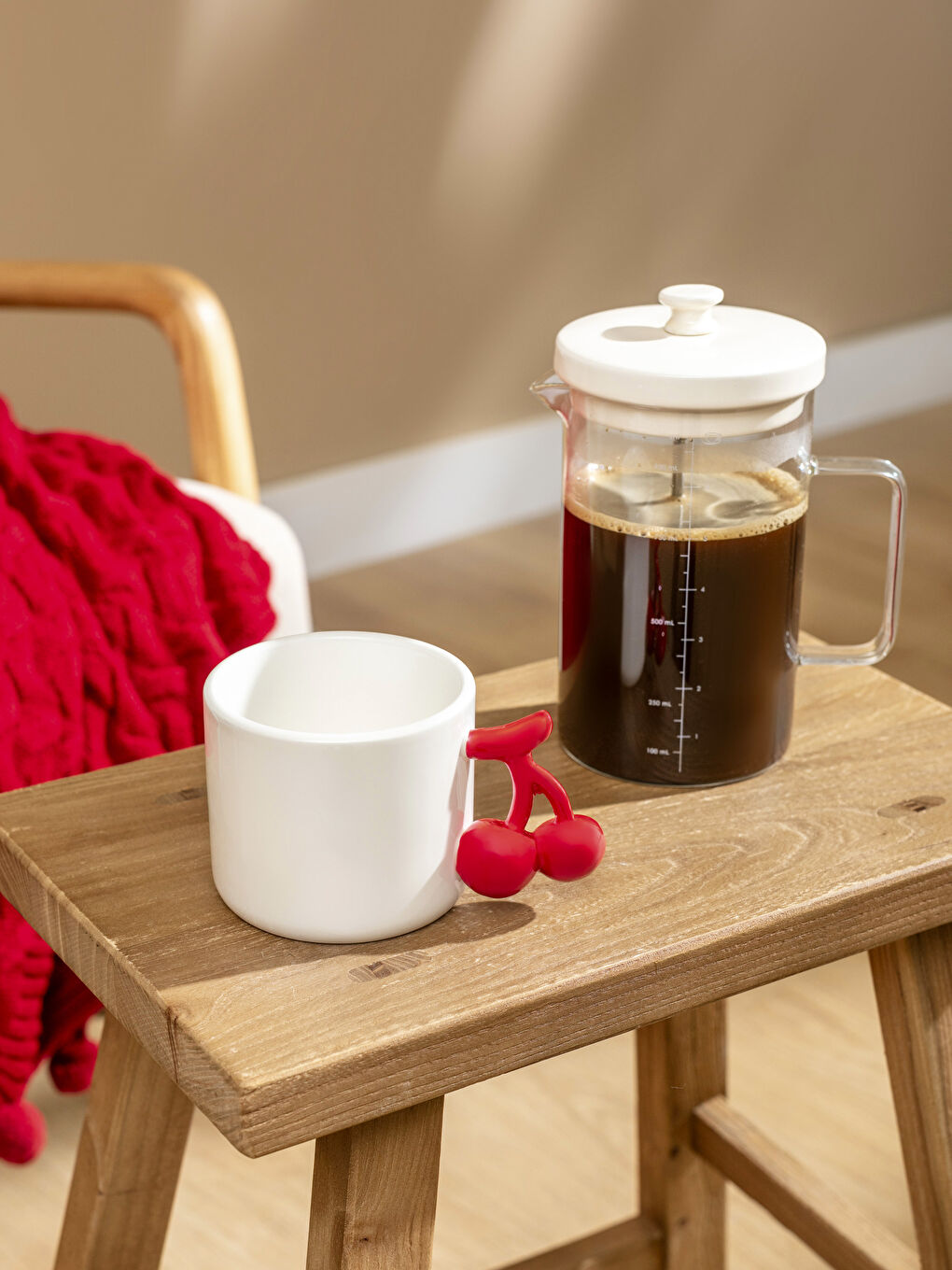 Karışık Kiraz Baskılı Seramik Kupa 395 ml-1