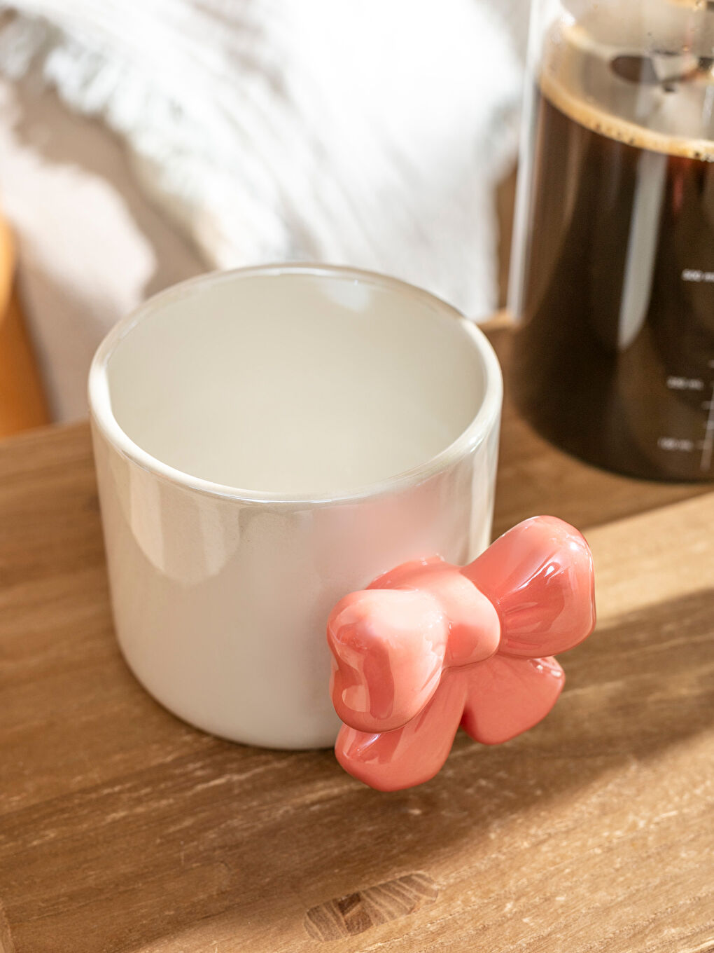 Karışık Fiyonk Baskılı Seramik Kupa 395 ml-2