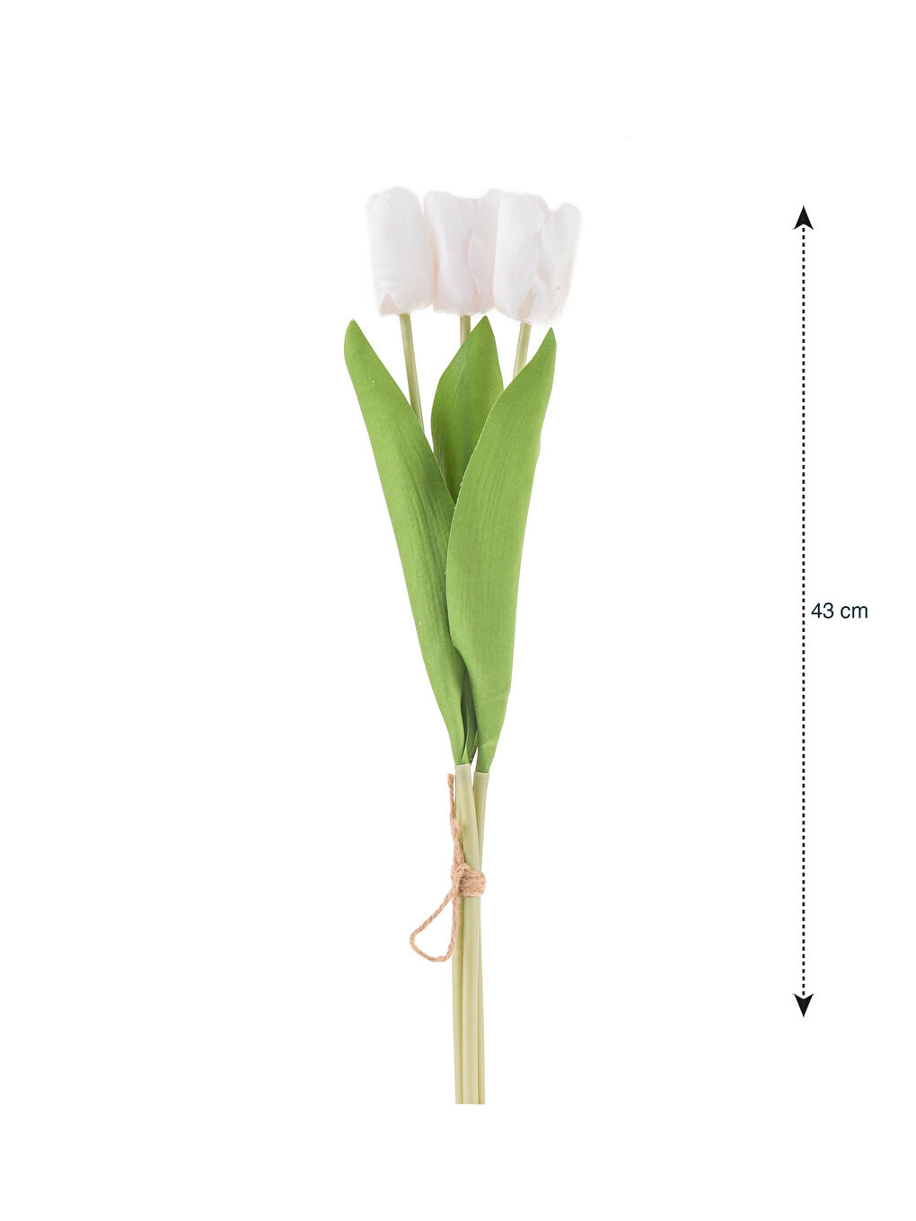 Beyaz Yapay Çiçek 43 cm-2