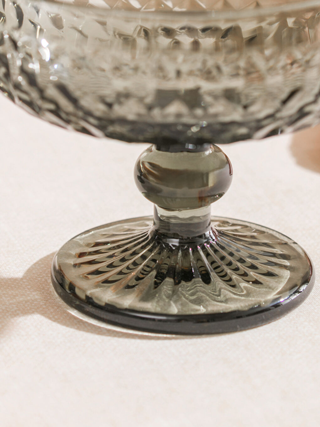 Siyah Ayaklı Cam Kase Seti 2'li 270 ml-2