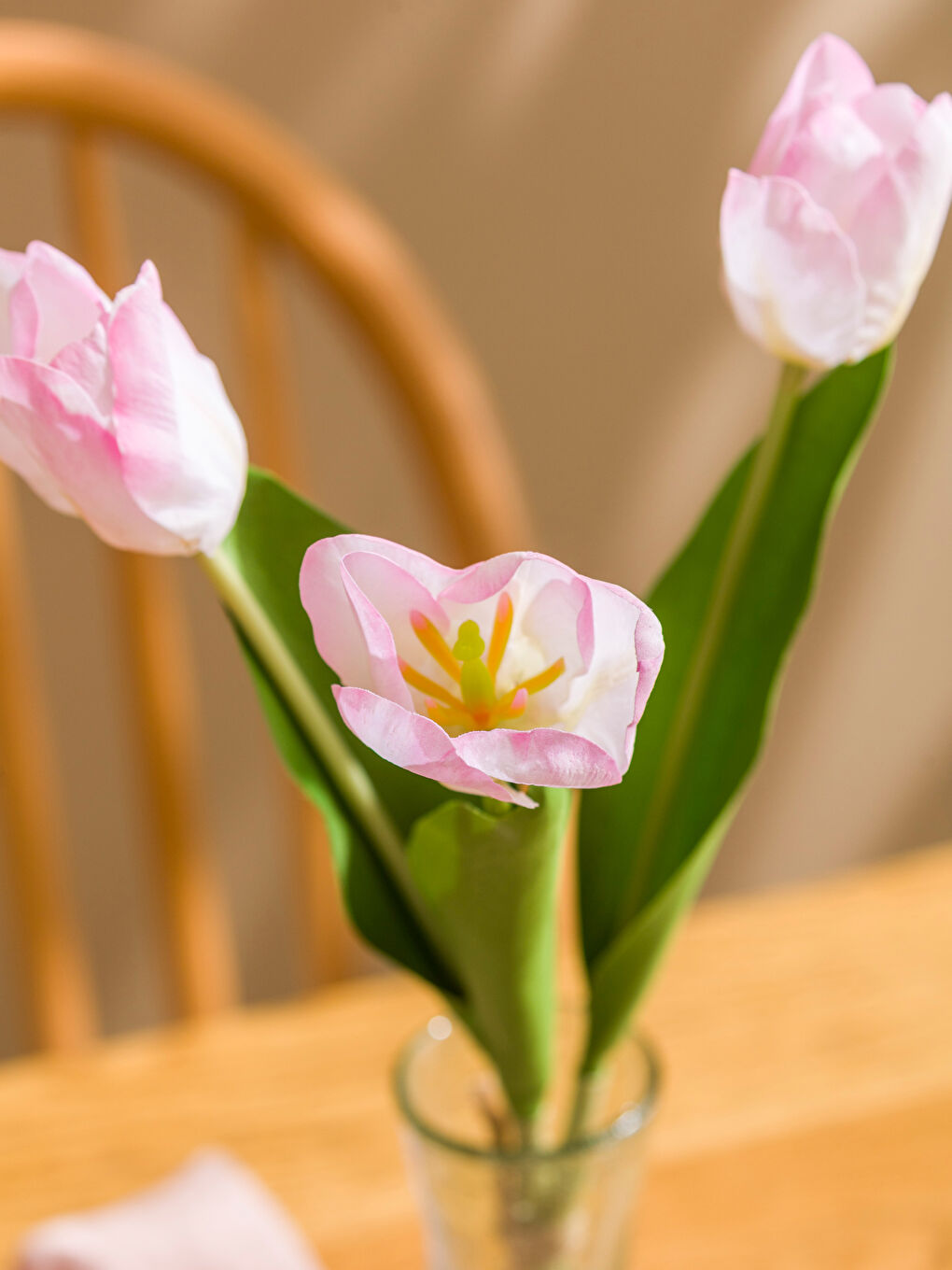 Pembe Dekoratif Yapay Çiçek 43 cm-1