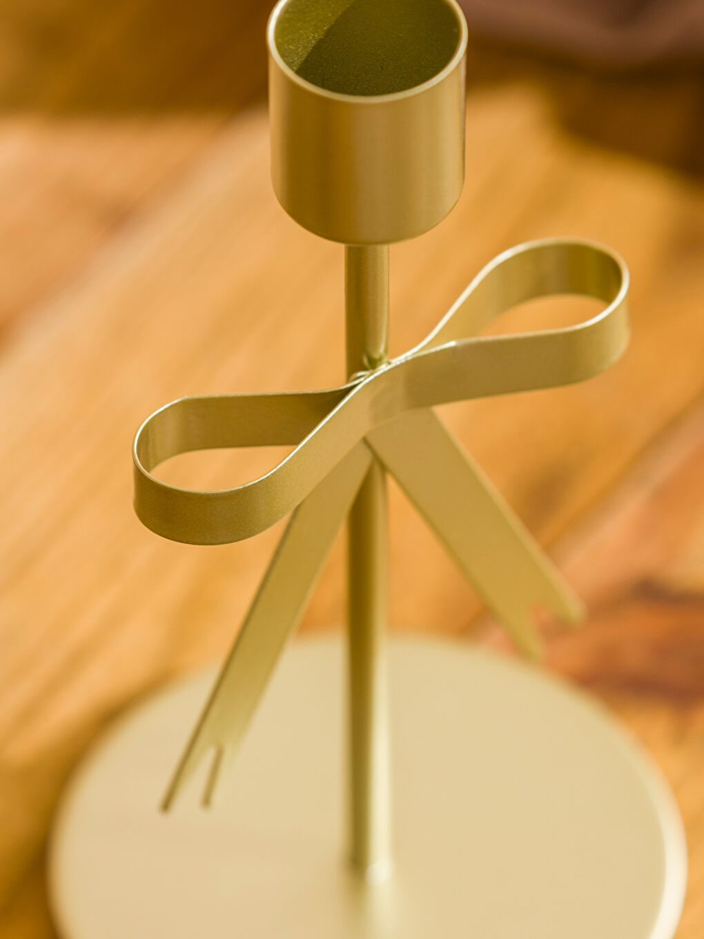 Bow Print Decorative Candlestick Candle Holder 15 cm-3
