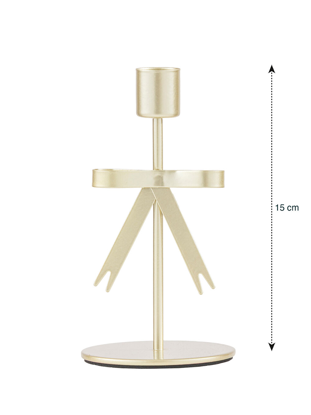 Bow Print Decorative Candlestick Candle Holder 15 cm-4