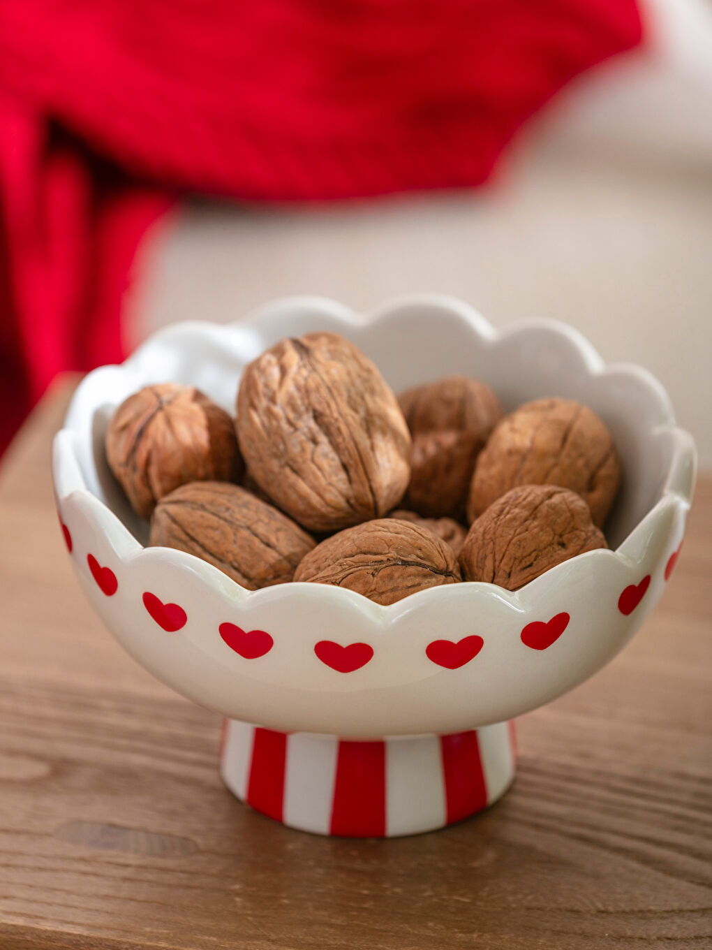 Karışık Kalp Baskılı Seramik Kase 13 cm-2