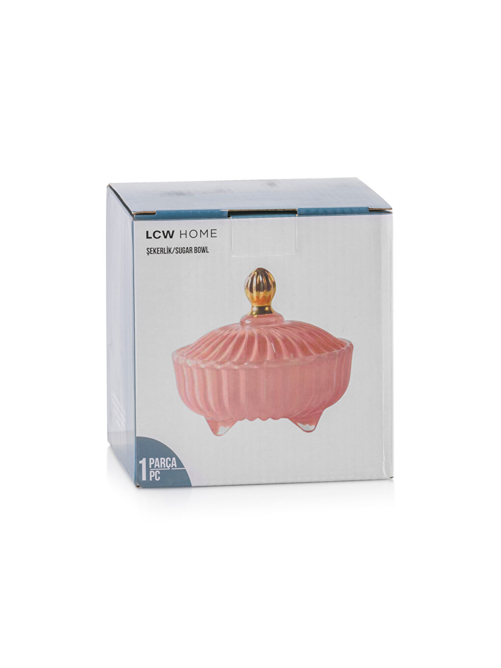 Стеклянная сахарница 11 см-3