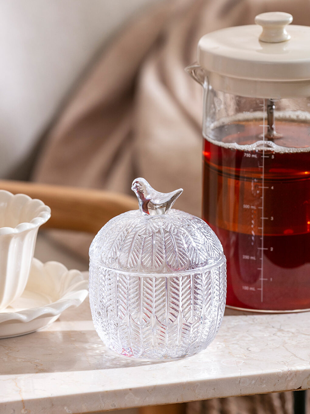 Түссіз Қант салатын ыдыс