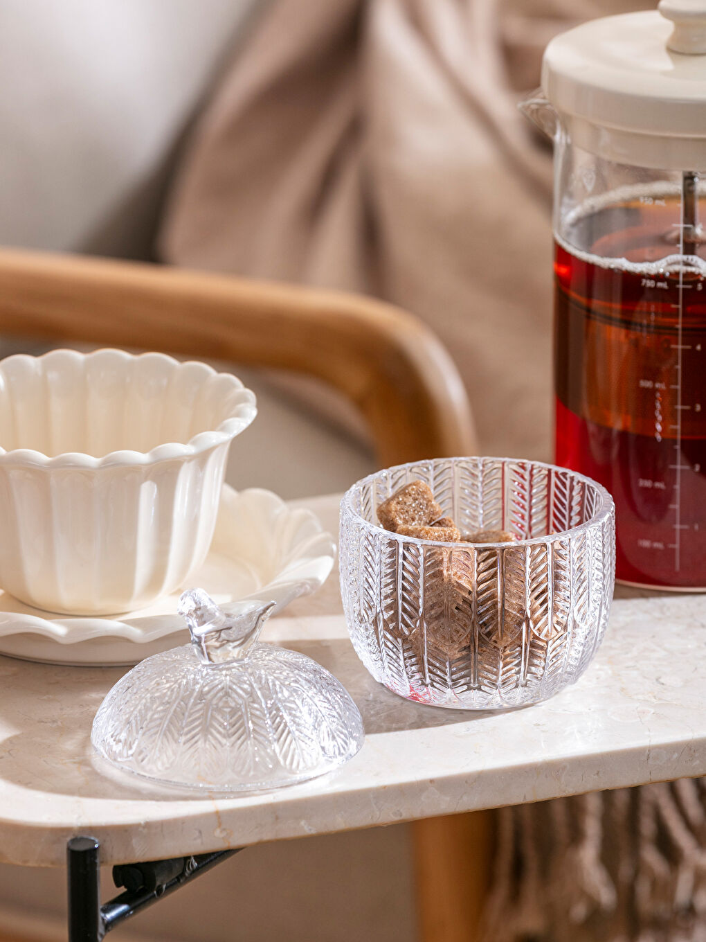 Түссіз Қант салатын ыдыс-1