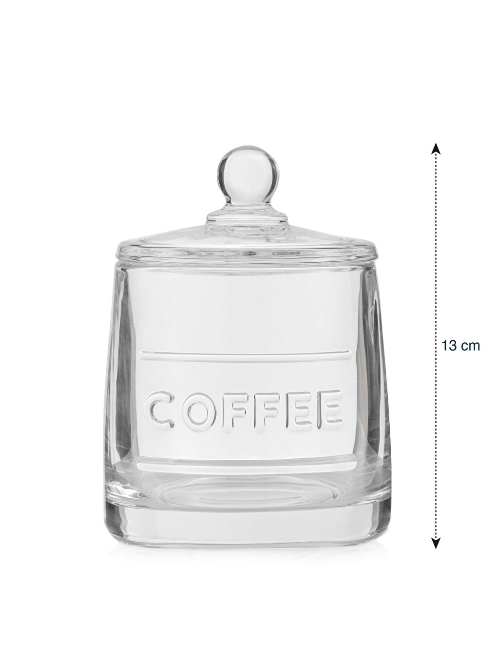 Renksiz Cam Şekerlik 13 cm-4