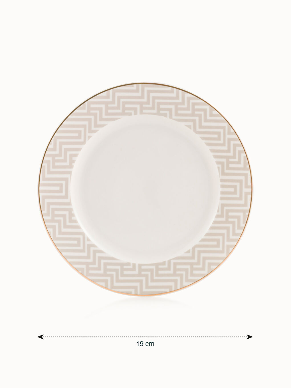 Printed Porcelain Plate 19 cm-3