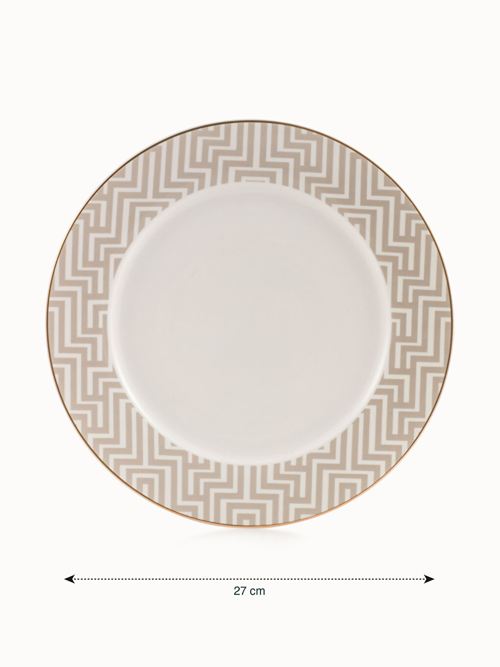 Patterned Porcelain Serving Plate 27 cm-3