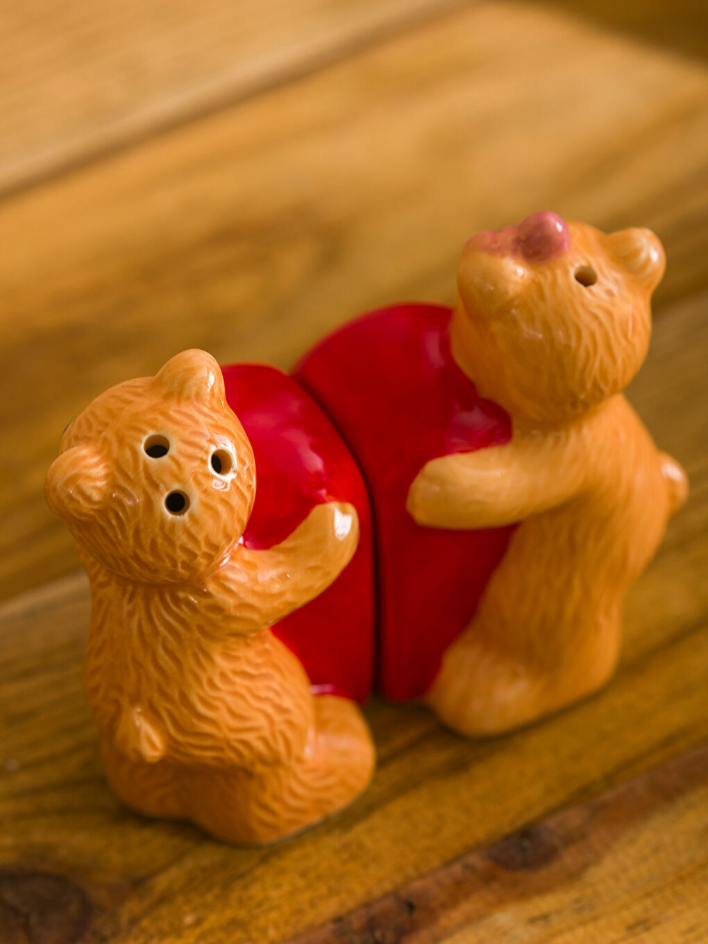 Karışık Kalpli Ayı Figürlü Tuzluk-2