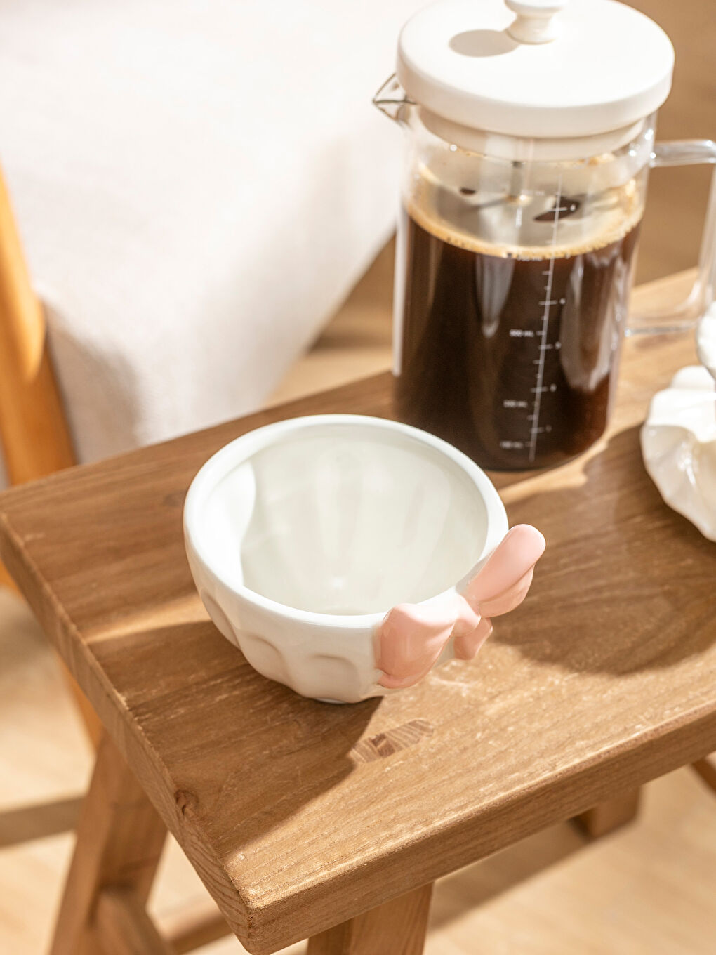 Karışık Fiyonk Baskılı Seramik Kase 11 cm-1