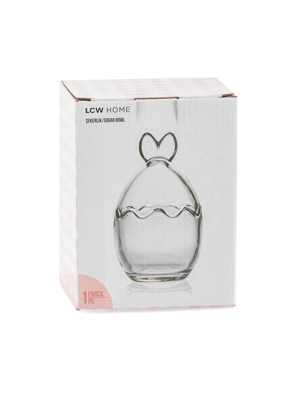 Renksiz Cam Şekerlik 17 cm-3