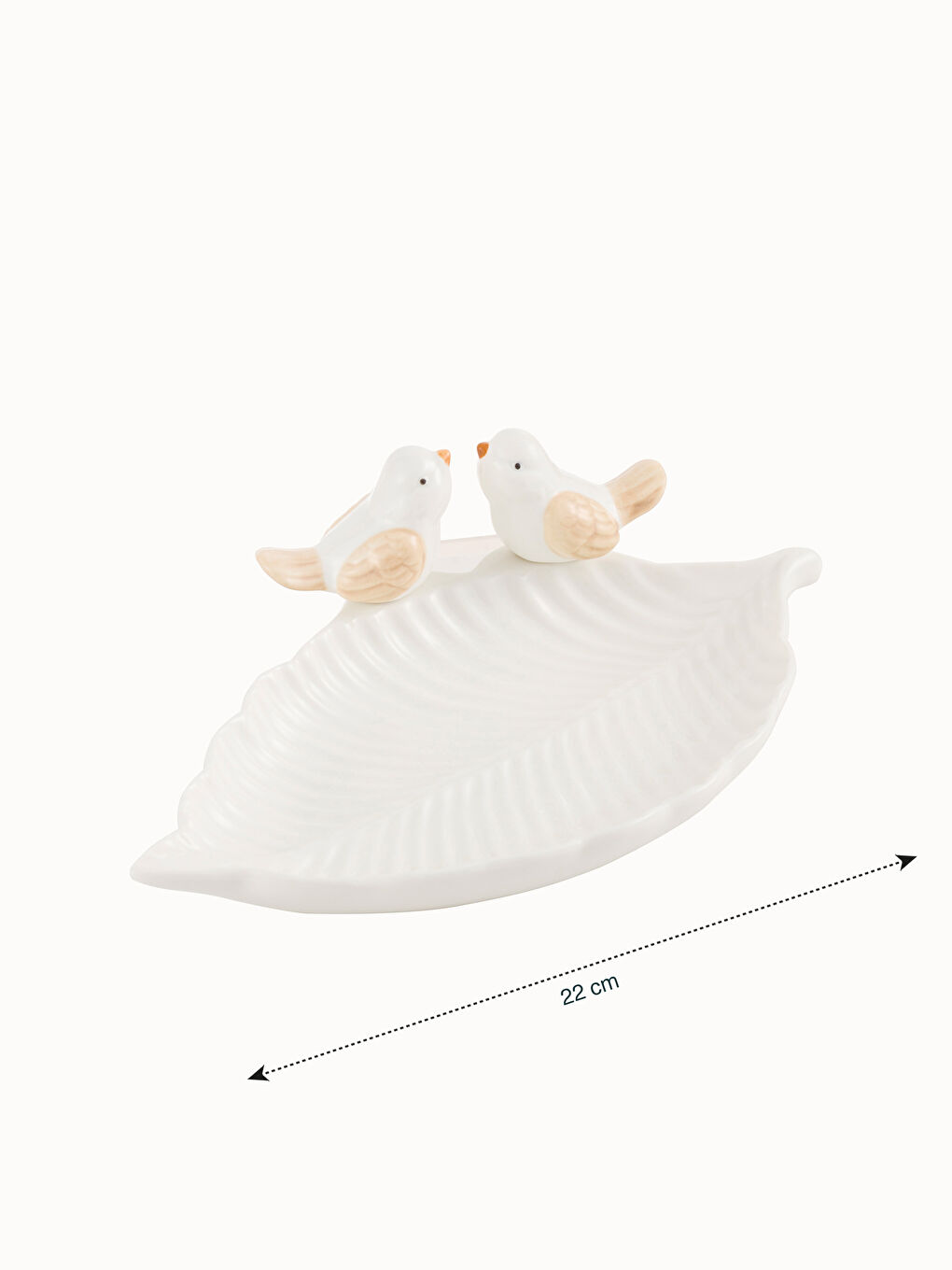 Ekru Seramik Sunum Tabağı 22 cm-4