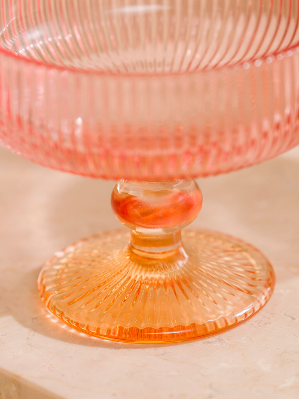 Ayaklı Cam Kase Seti 2'li-2