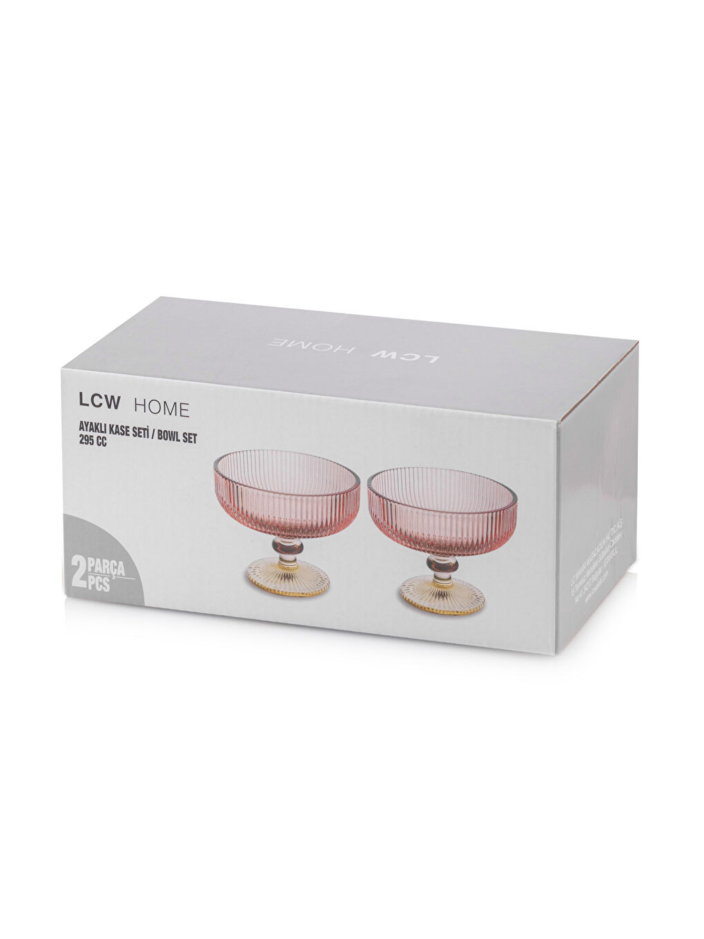 Ayaklı Cam Kase Seti 2'li-3