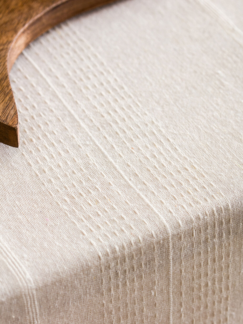 Striped Embroidered Tablecloth 140x180 cm-7