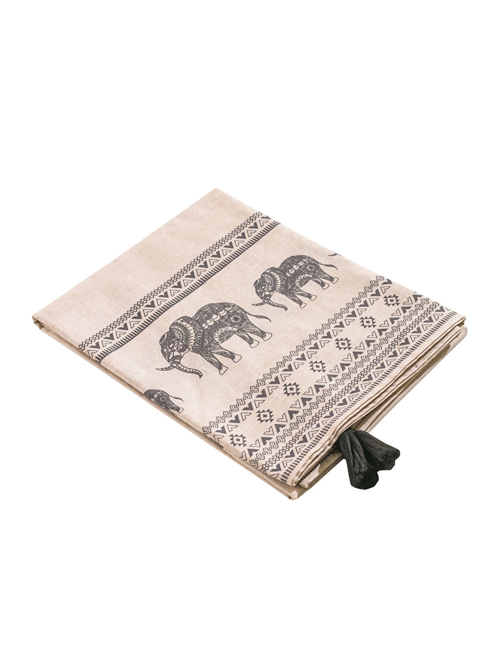 Karışık Fil Baskılı Masa Örtüsü 150x200 cm-4