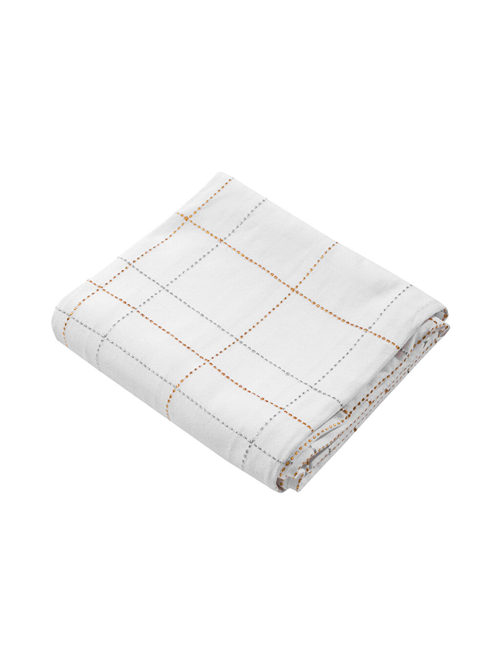 Ekru Çizgi Desenli Masa Örtüsü 150x200 cm-4