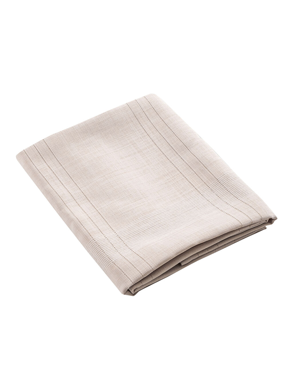 Bej Çizgili Masa Örtüsü 150x200 cm-4