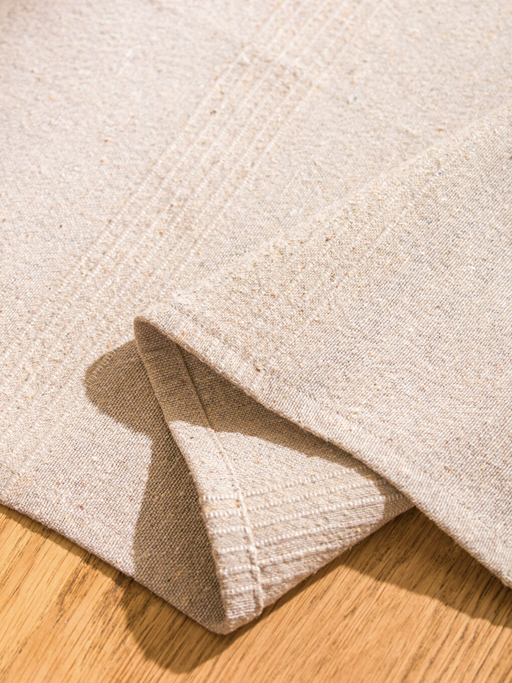 Bej Düz Runner 40x120 cm-6